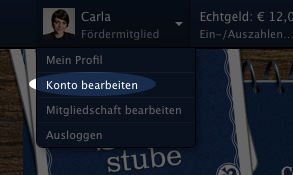 Konto bearbeiten